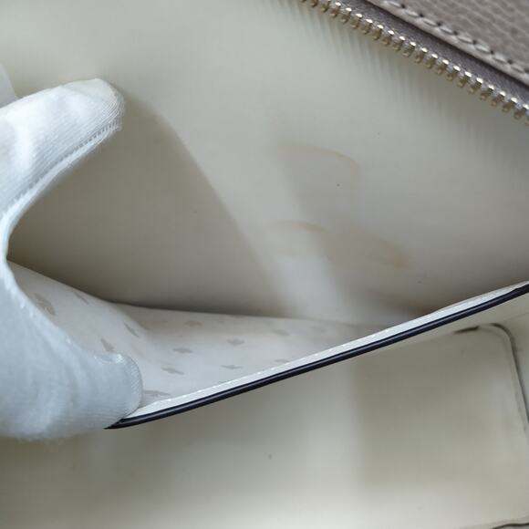 Kate Spade New York Cara Gray Leather Double Handle Tote Shoulder Bag - Picture 14 of 16